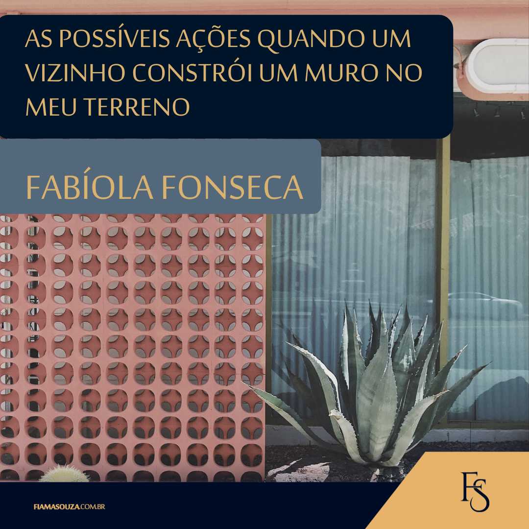 construção de muro em terreno vizinho