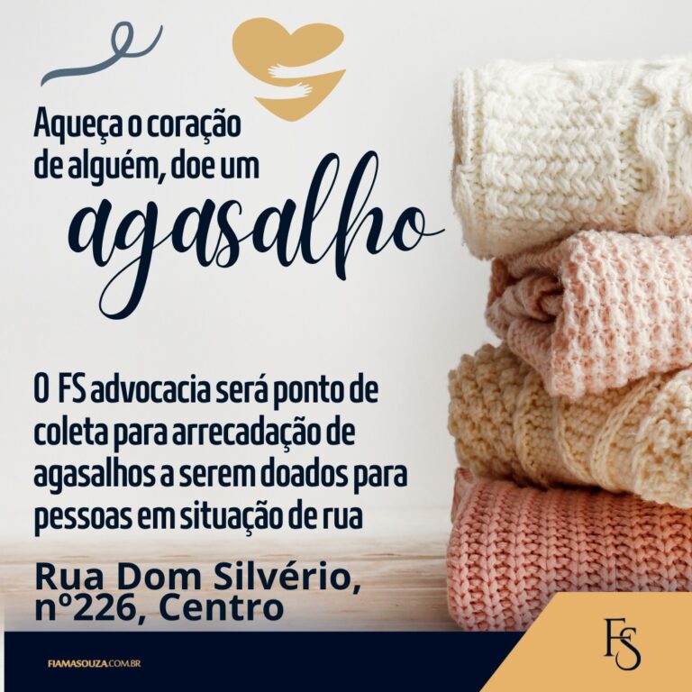 Escritório promove campanha do agasalho