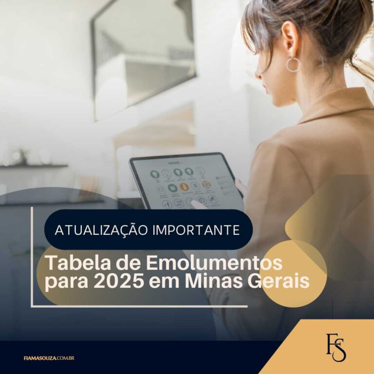 Atualização Importante: Tabela de Emolumentos para 2025 em Minas Gerais